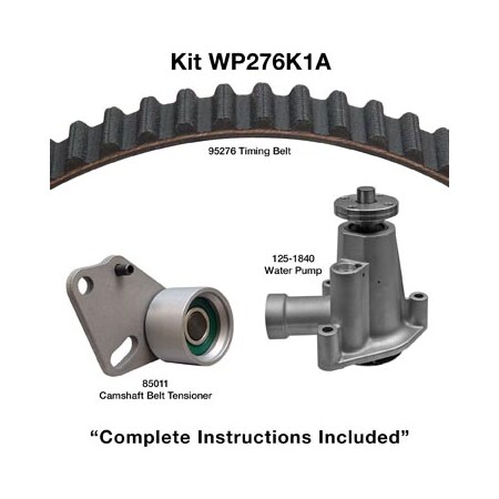 Dayco 95-01 Ford-Mazda 2.3-2.5L Water Pump Kit, Wp276K1A WP276K1A